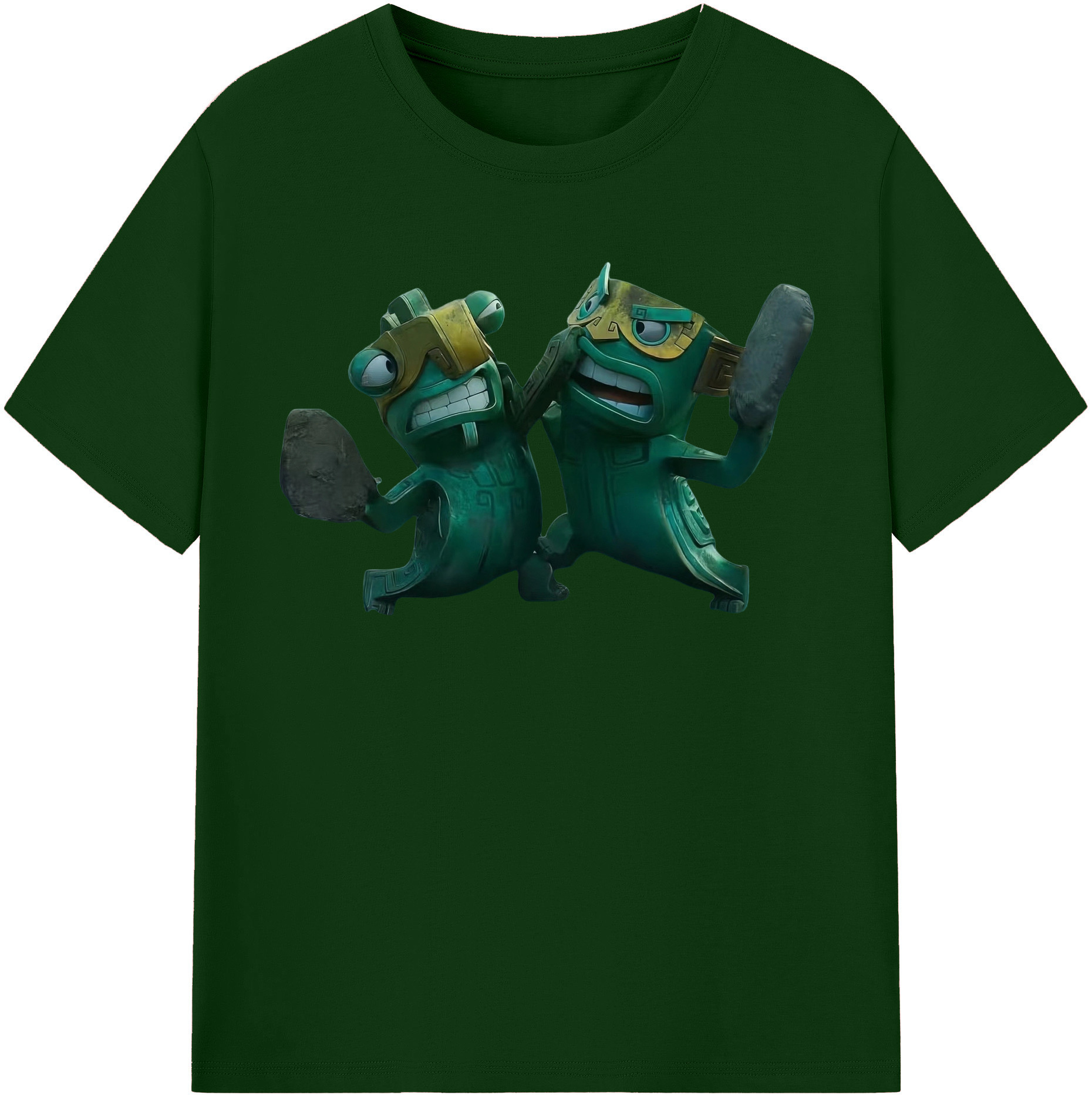 （画像用） Ne Zha 2 ナタ 魔童の大暴れ 綿100％半袖Tシャツ（フロントプリント）